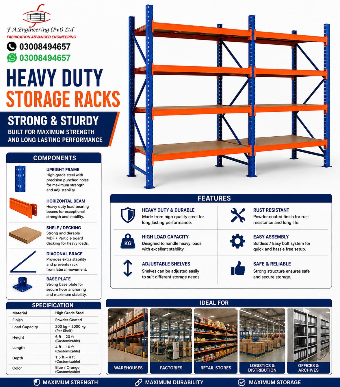HEAVY DUTY STORAGE RACKS